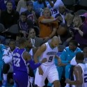 Woman Paying Attention To Cell Phone Takes Basketball To The Face [VIDEO]